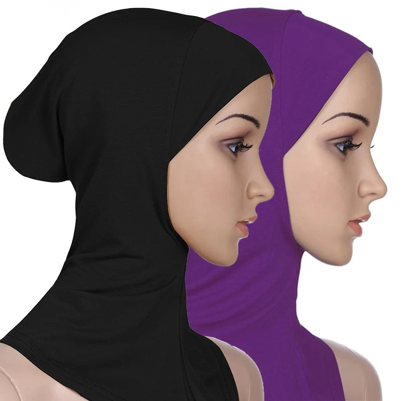 Women Muslim Underscarf Head Cover Muslim Headscarf Inner Hijab Caps Islamic Underscarf Ninja Hijab Scarf Hat Cap Bone Bonnet