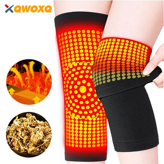 Wormwood Knee Pads Self Heating Four Sided Elasticity To Keep Warm Old Cold Legs for Men and Women Elderly Joint Protection Calf