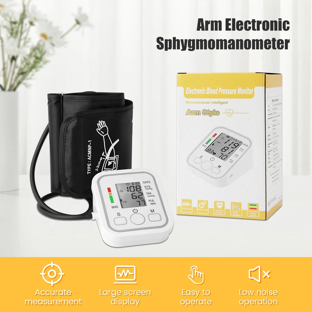 Medical Nebulizer Handheld Inhalator Silent Asthma Inhaler Mini Steam Nasal Humidifier + Blood Pressure Meter + Body Thermometer