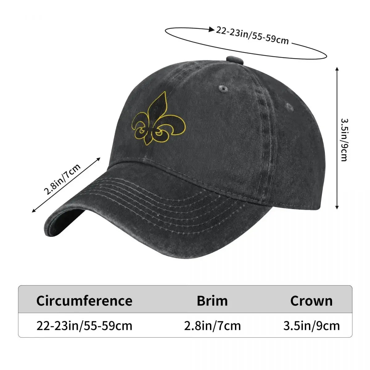 2022 New Classic Wash Retro Fleur De Lis Lily Baseball Cap For Boy Girl Spring Summer Snapback Hat Flower Casquette