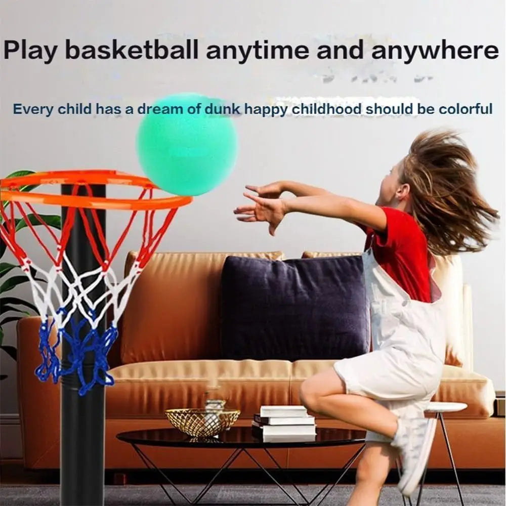 Silent Basketball Squeezable Mute Bouncing Basketball Indoor Training Low Noise Ball for Various Indoor Activities