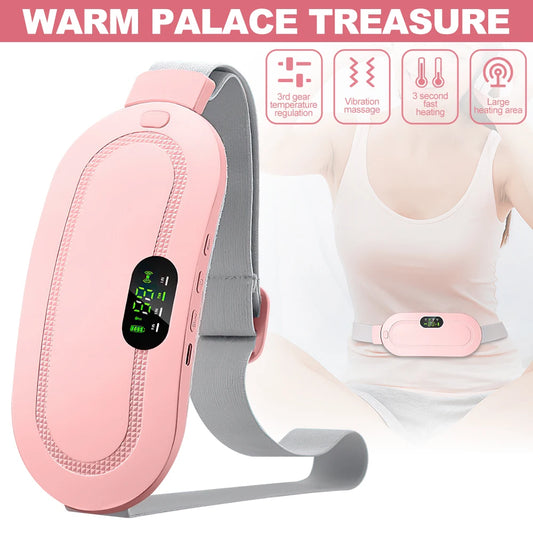 Heating Warm Palace Treasure Girl Warm Stomach Waist Hot Compress Warm Palace Belt Gift Intelligent Heating Waist Massage Device