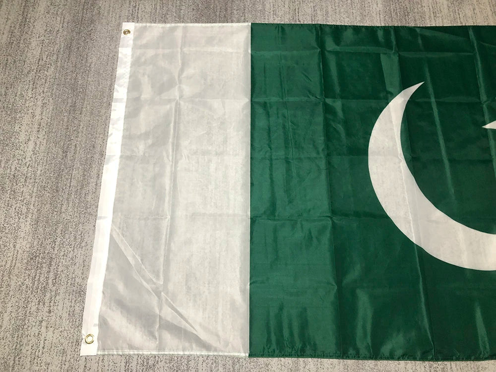 ZXZ free shipping 90x150cm Pakistan flag Banner 3x5Ft PAK PK Pakistani Islamic Republic Pakistan Flag
