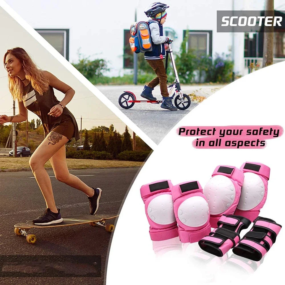 Adult Youth Kids Knee Pads Elbow Pads Wrist Guards Protective Gear for Skateboarding Roller Skating Cycling BMX Bicycle Scooter