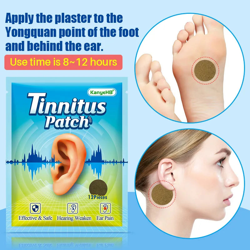 Tinnitus Treatment Patch Tinnitus Earache Hearing Loss Tinnitus Medical Patch Chinese Herbal Ear Health Care Ear Cleaner