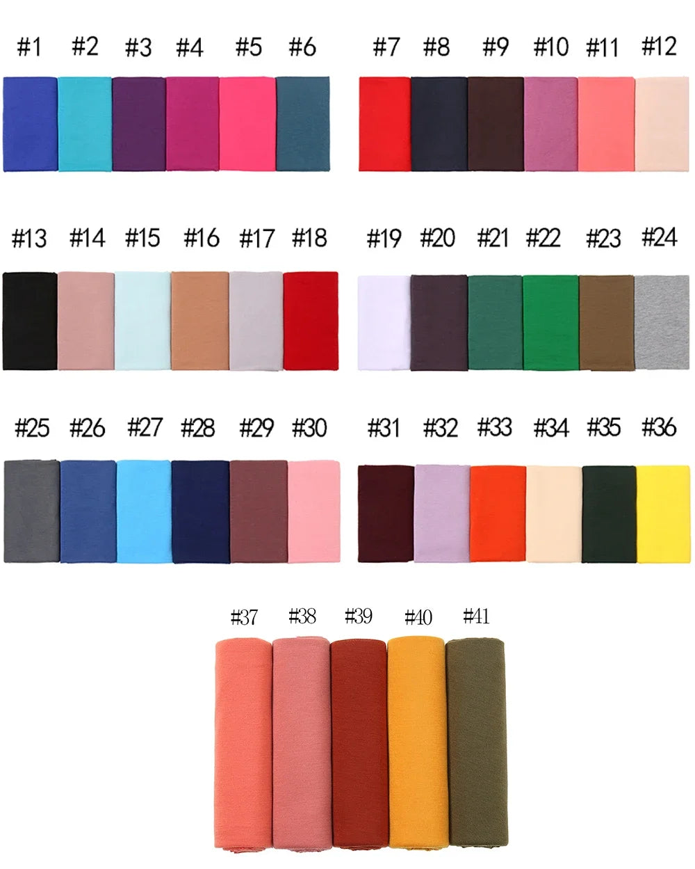 40 Colors Plain Solid Modal Jersey Hijab Women Winter Elasticity Muslim Shawl Scarf Maxi Wrap Snood Warm Stole Foulards Sjaal