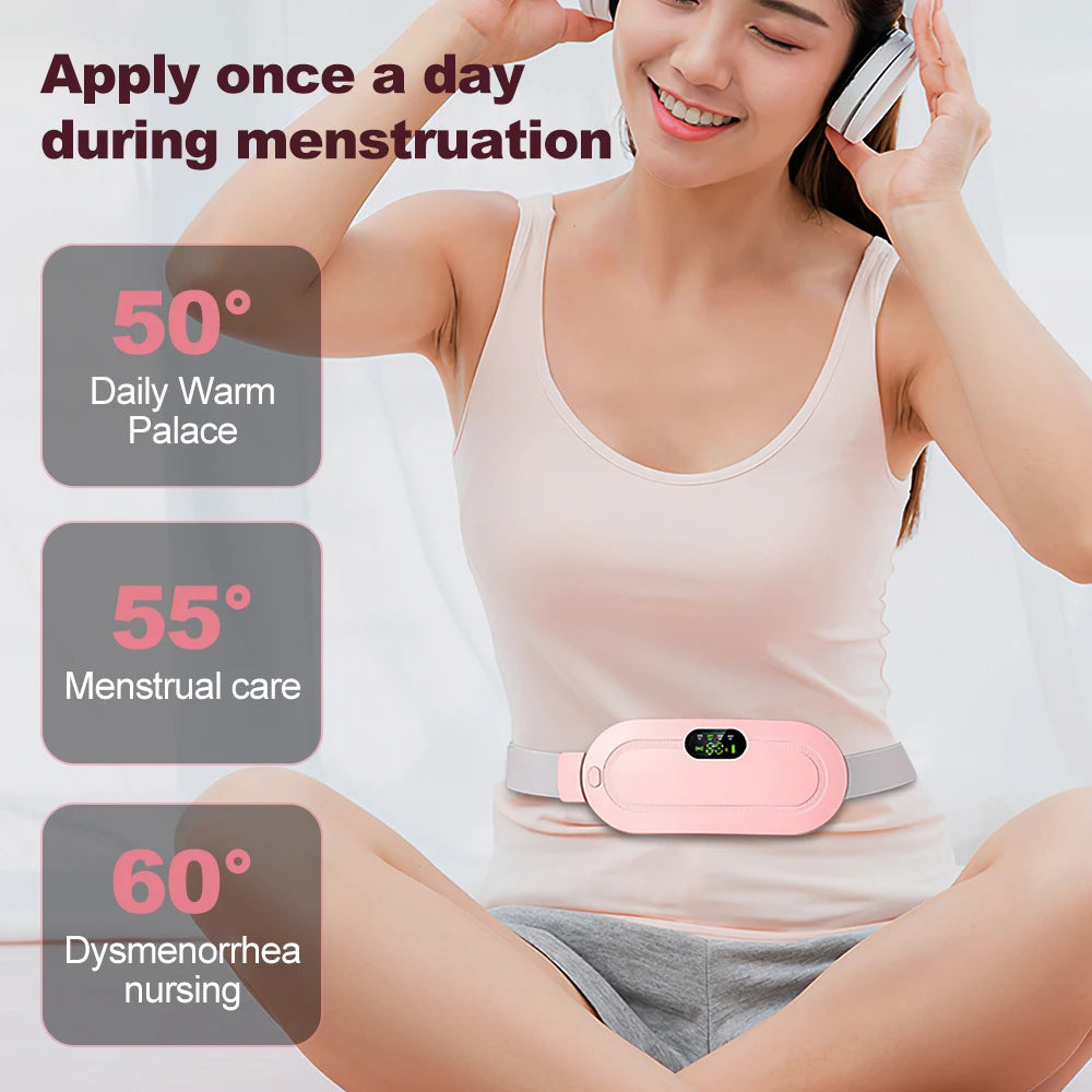 Heating Warm Palace Treasure Girl Warm Stomach Waist Hot Compress Warm Palace Belt Gift Intelligent Heating Waist Massage Device