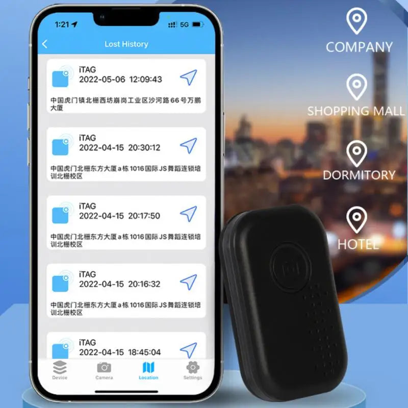Security Protection Tracker Smart Tag Bluetooth Anti Loss Locator Mini Traker Elderly Children Kid Pets Two Way Alarm Motorcycle