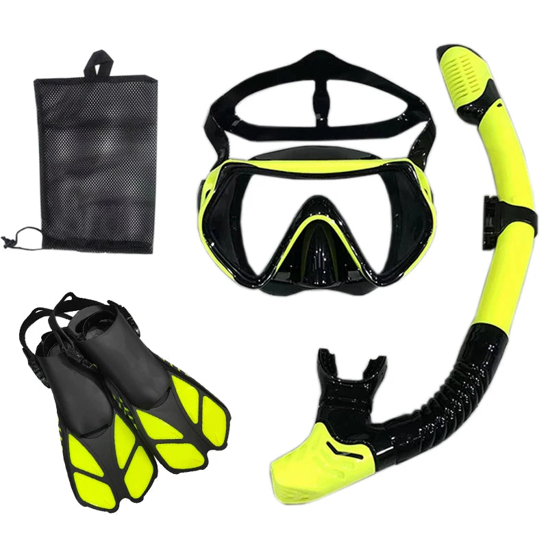 Snorkel Diving Mask  and  Goggles Diving Swimming Tube Set  Adult Unisex