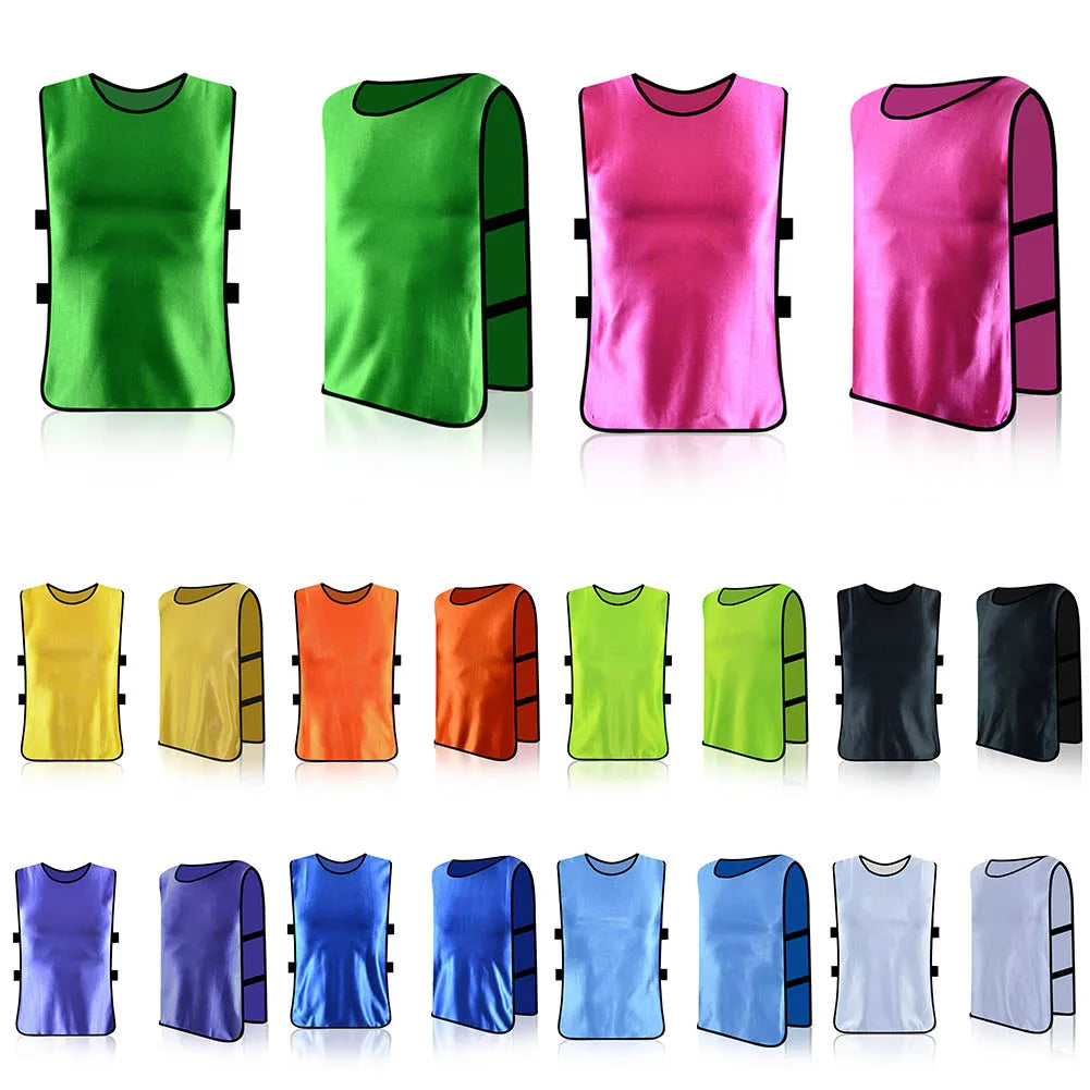 Hot Sale Football Vest Jerseys Quick Drying Sports Training BIBS Vests Basketball Cricket Soccer Football Rugby Mesh Carrying Pa