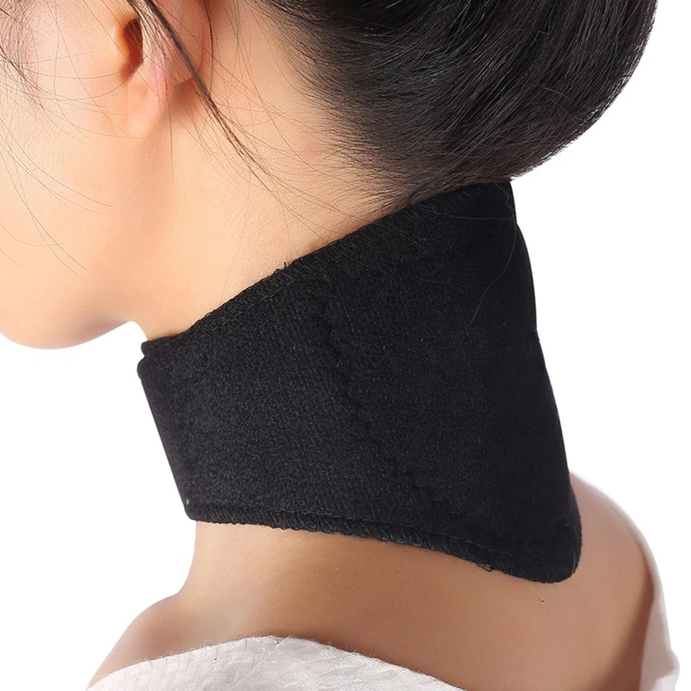 TIKE 2Pcs Tourmaline Magnetic Therapy Neck Back Massager Cervical Vertebra Protection Spontaneous Heating Belt Body Massager New