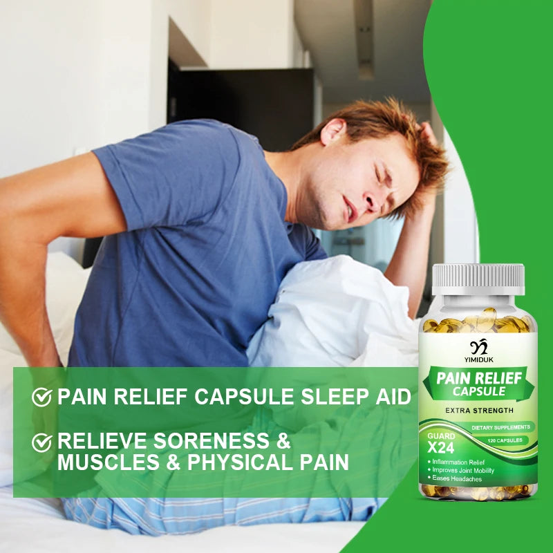 Pain Relief Capsules Comfort Guard X24 for Sleep Aid Inflammation Relief Improve Joint Mobility Eases Headaches