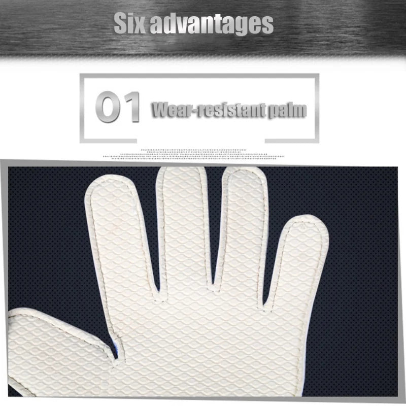 Professional Goalkeeper Gloves Football Latex Thickened Protection Goalkeeper Soccer Sports Football Finger Protection Gloves