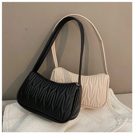 Fashion Women Handbag PU Leather Shoulder Bags Female Casual Solid Messenger Bag for Women Luxury Underarm Bag Feminina