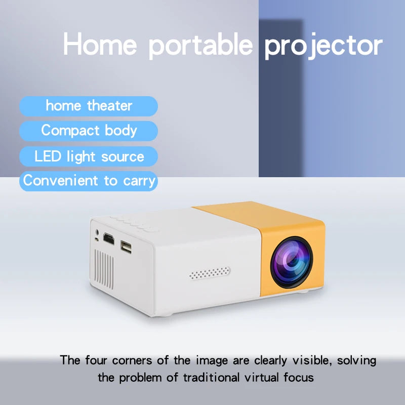 YG300 HD mini projector with HDMI, USB and SD memory-enhance your movie, TV and game experience