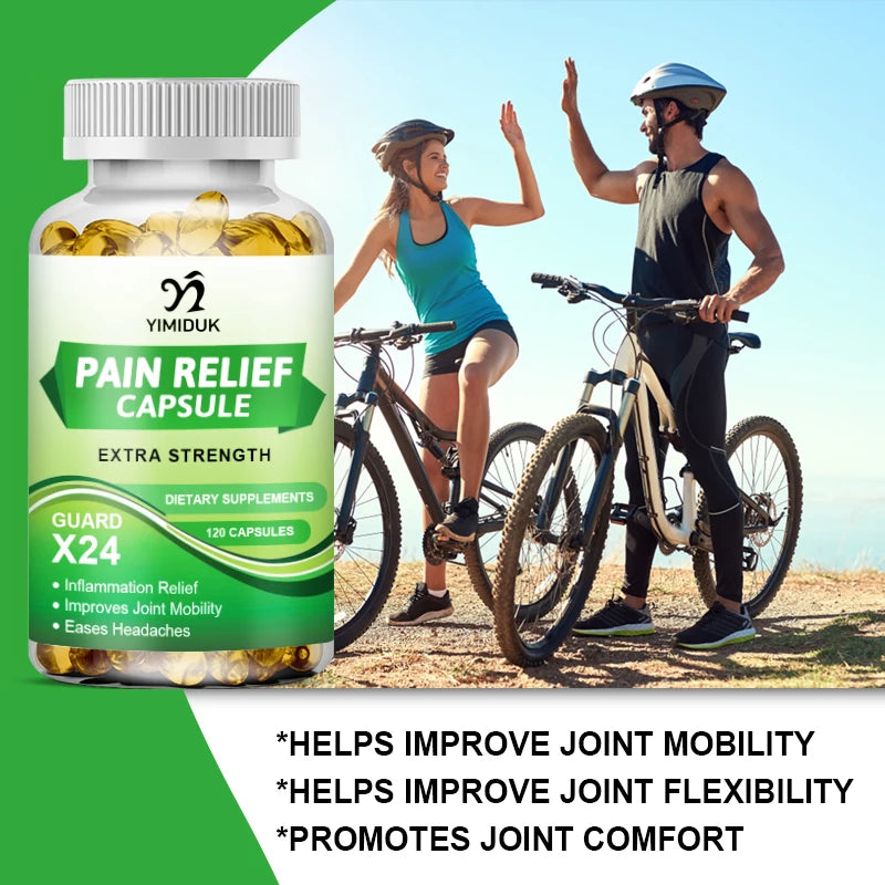 Pain Relief Capsules Comfort Guard X24 for Sleep Aid Inflammation Relief Improve Joint Mobility Eases Headaches