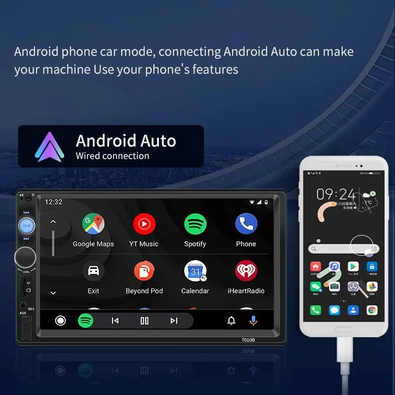 Acodo 2din Car Radio 7inch Carplay Android Auto Multimedia MP5 Player Car Stereo Bluetooth USB TF FM For Toyota Honda Car Radio